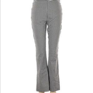 Fun worn once pull on blk/wht check pants